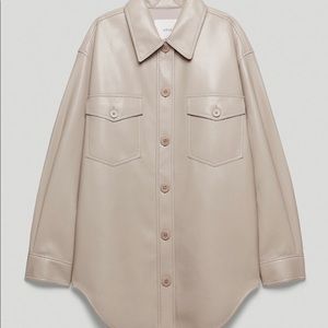 Wilfred Ganna Shirt | Vegan Leather Shacket